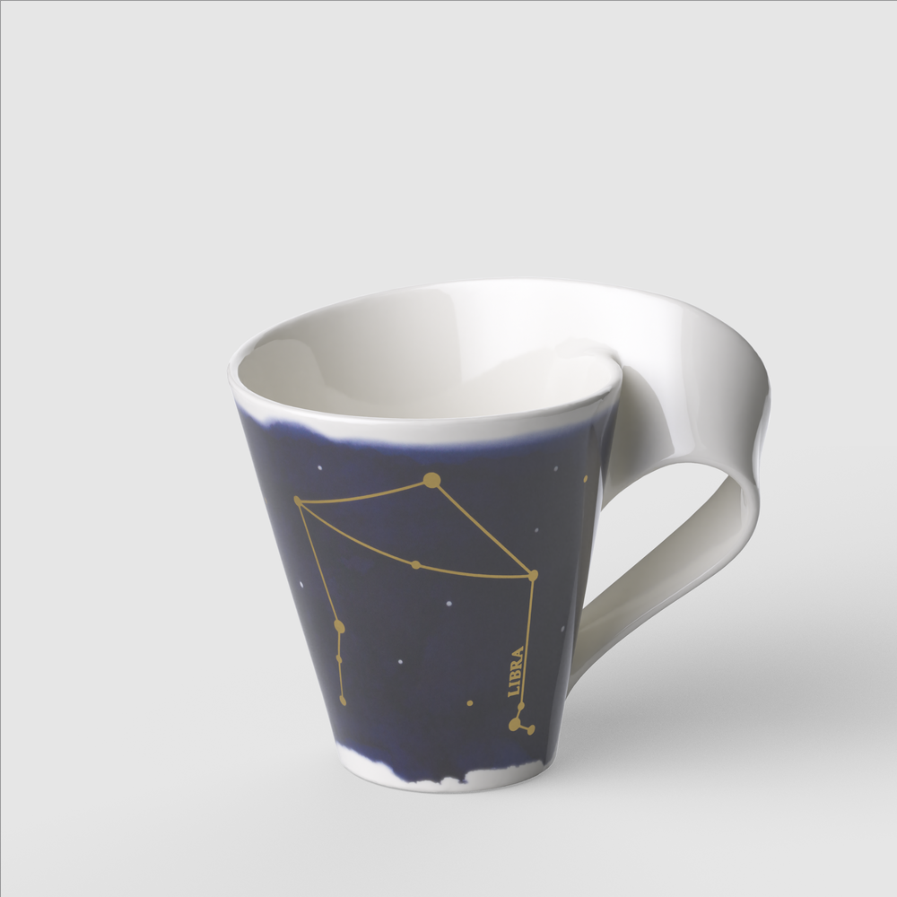 NewWave Mug - Multi-colored, 8.2 oz, Premium Porcelain