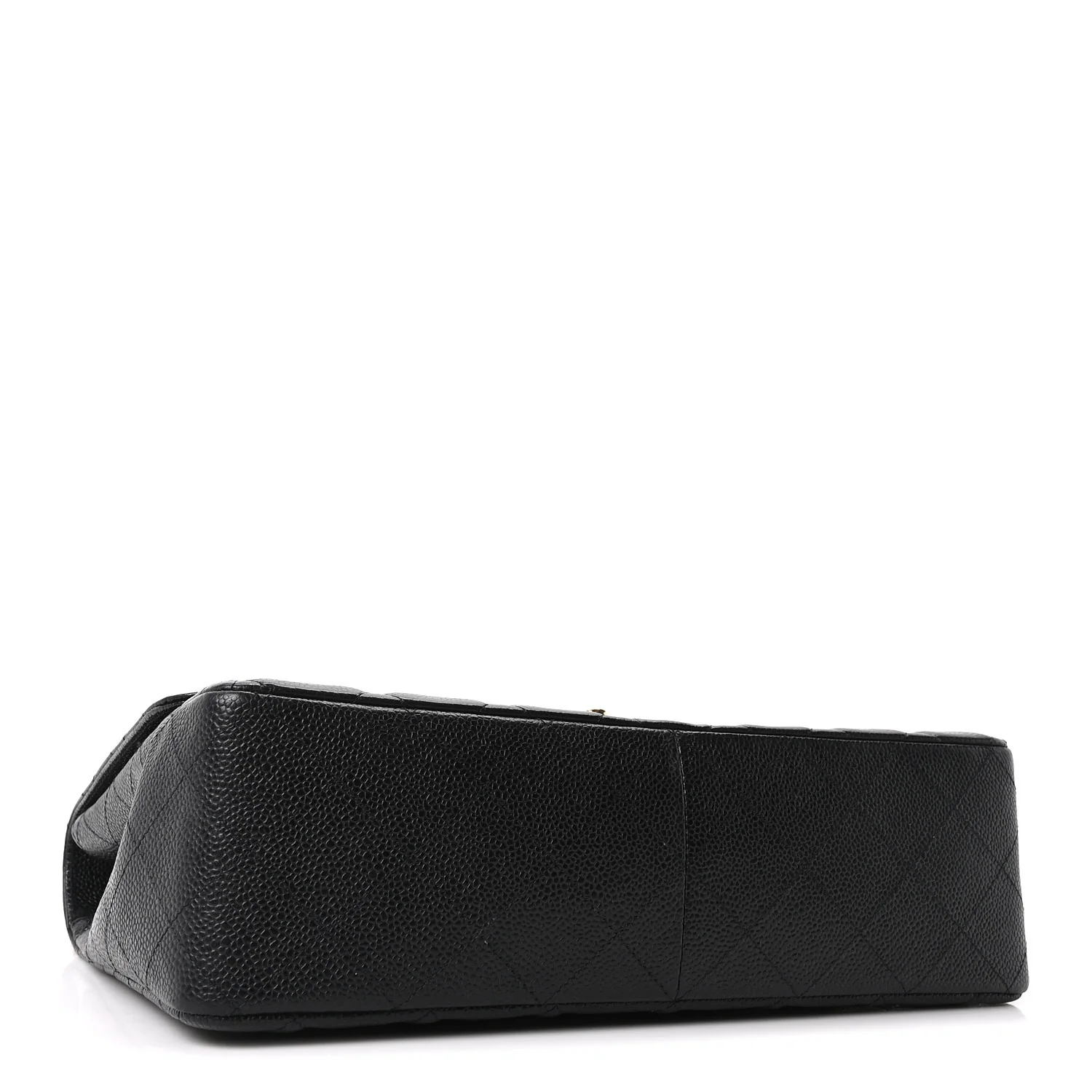 Caviar Quilted Jumbo Single Flap Black