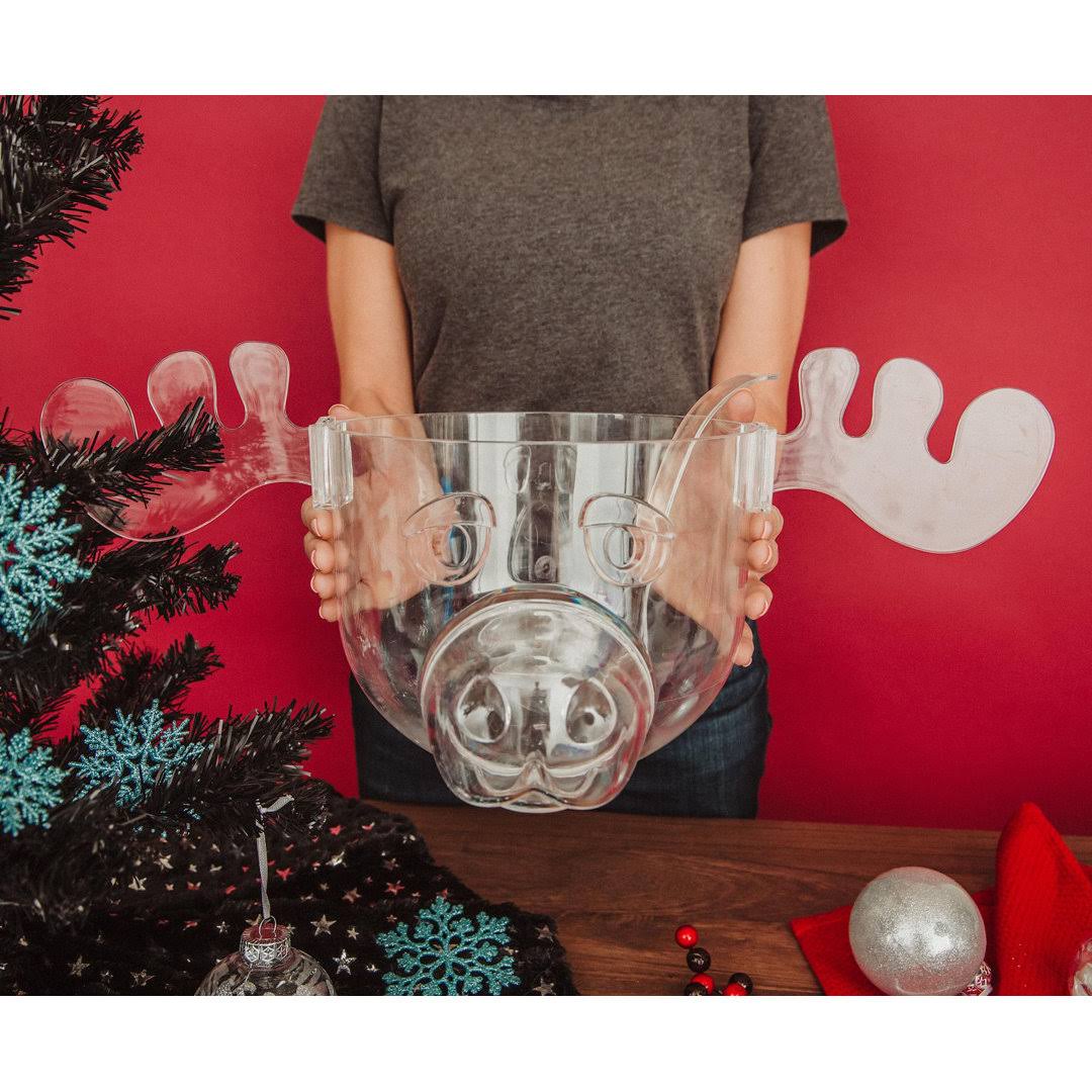 National Lampoon's Christmas Vacation Marty Moose Plastic Punch Bowl with Ladle
