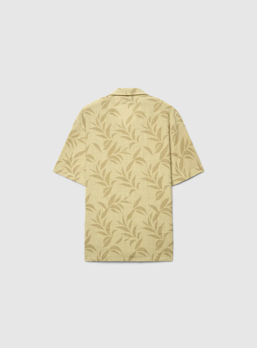 Terranova Camicia bowling con stampa palme