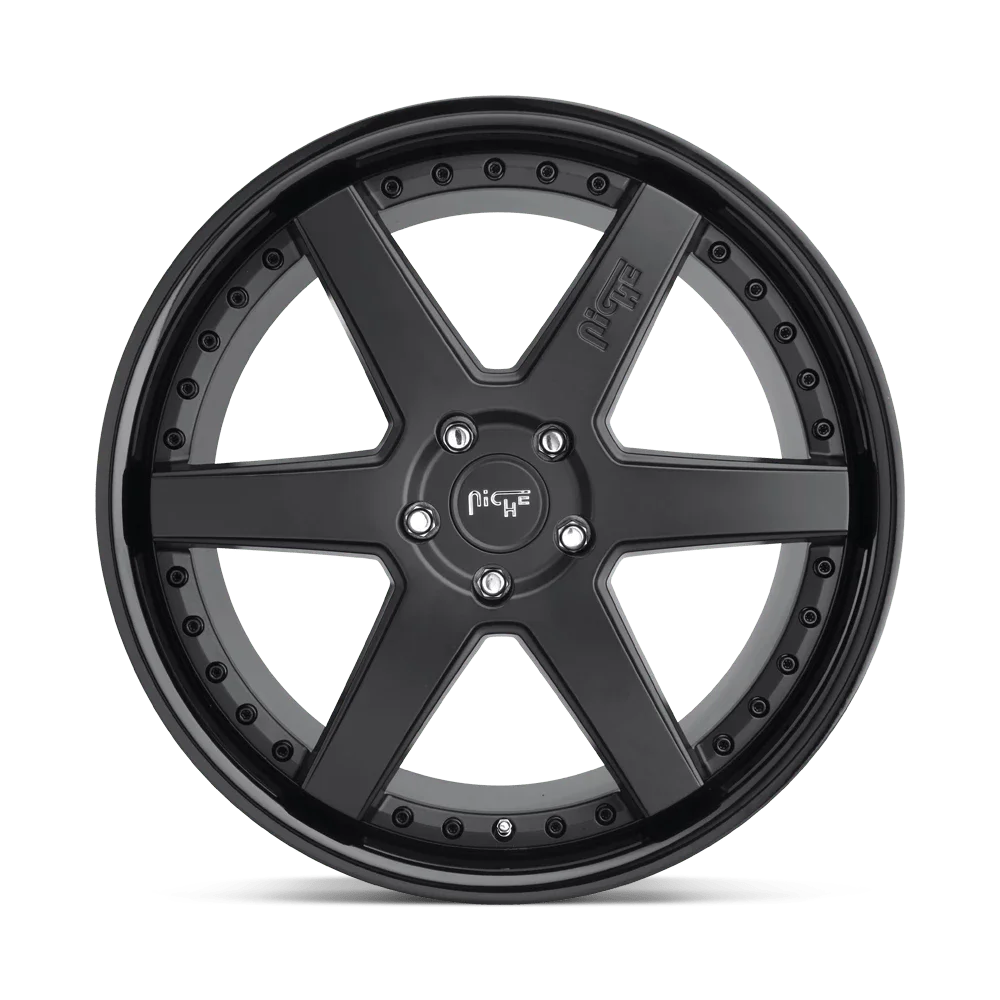 M192 Altair 18X8.5 5X112 42Et 72.56Cb Gloss Black Matte Black Wheel - Image 3