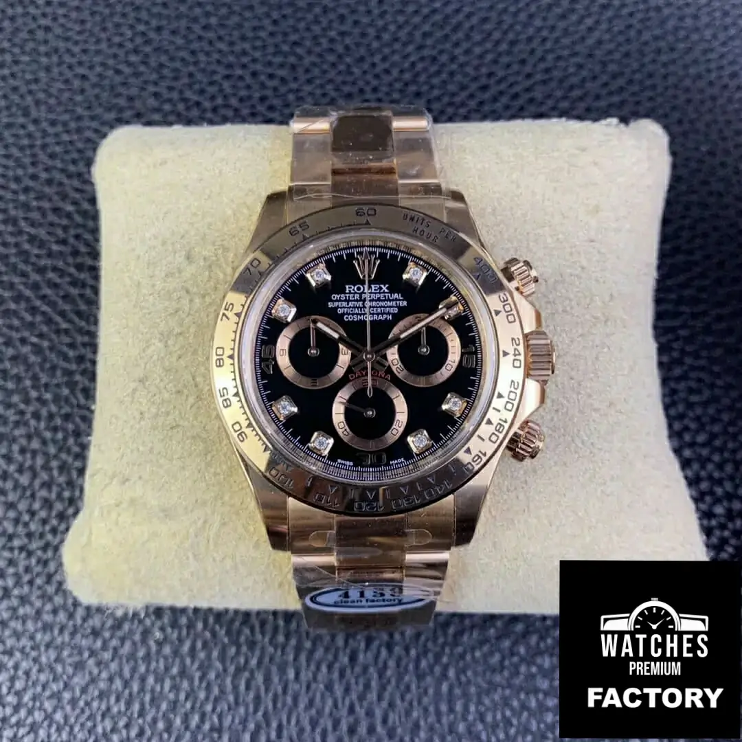 Rolex Cosmograph Daytona M116505-0015 Clean Factory Diamond Dial Rose Gold