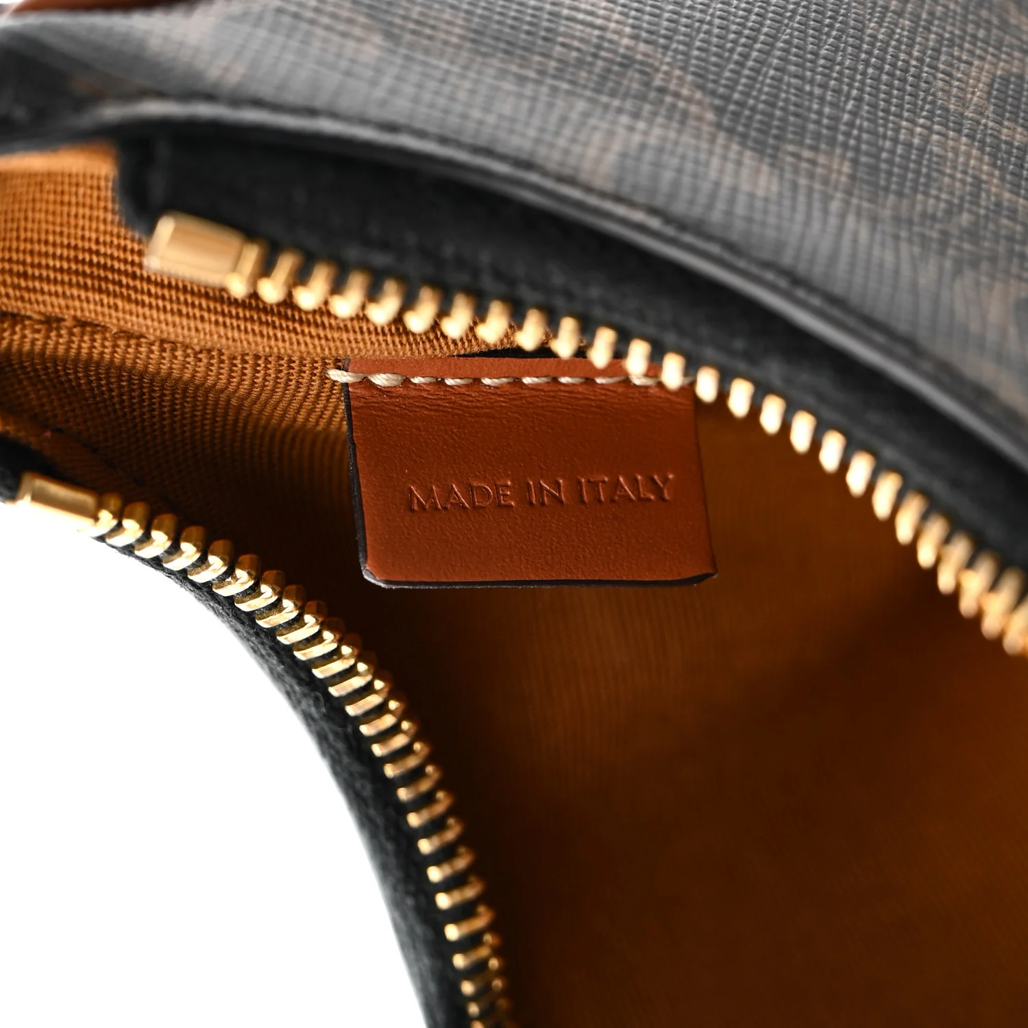 Canvas Calfskin Mini Ava Triomphe Shoulder Bag Tan