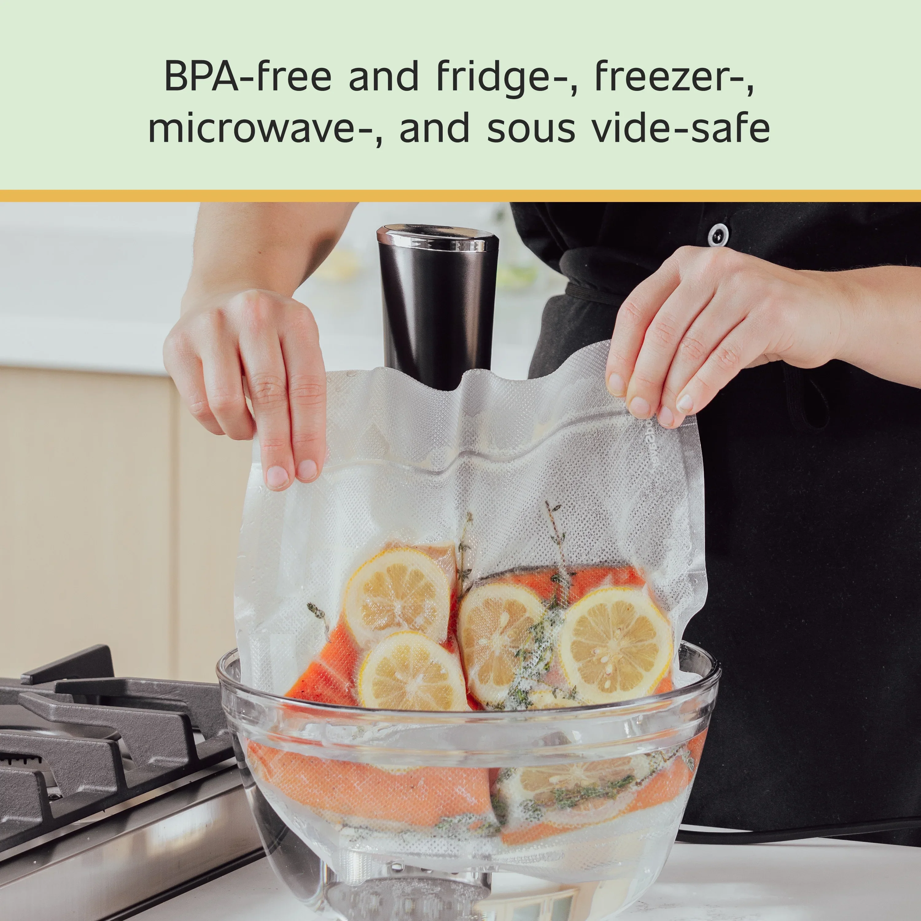 FoodSaver 2-in-1 Vacuum Sealer Machine Starter Kit with (60) Pre-Cut Bags, Professional Food Sealer With Built-In Handheld, Heavy Duty Construction, Complete Starter System for Bulk Food Storage & Freezer Meals