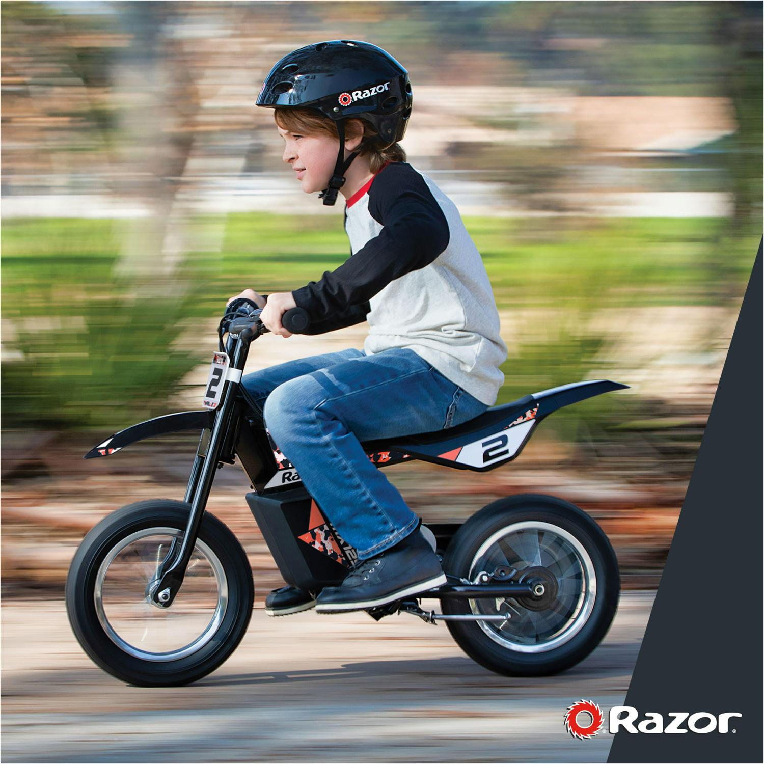 Dirt Rocket MX125 Electric-Powered Dirt Bike Black with Decal Included. for Child 5+ - Image 5
