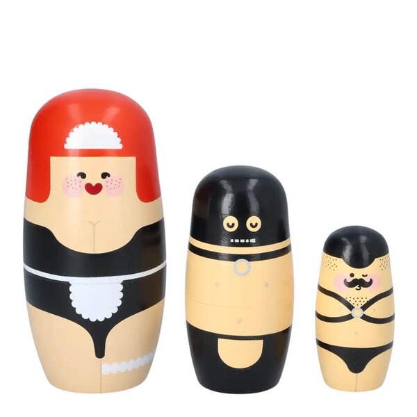 Babushka Sexy Expressions trefigur 3 stk kirsebærtre