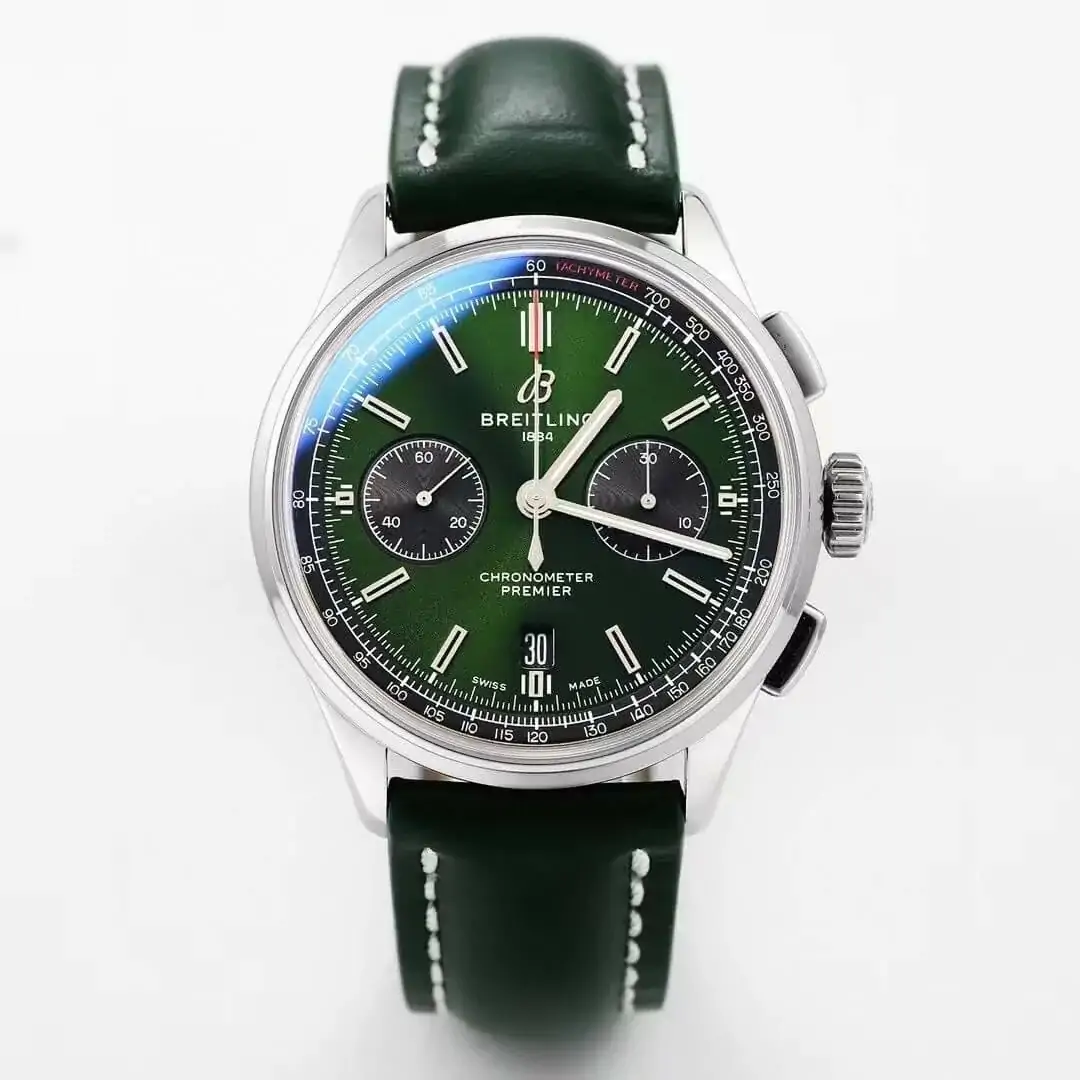 Breitling Premier B01 Chronograph AB0118A11L1X1 GF Factory Green Strap