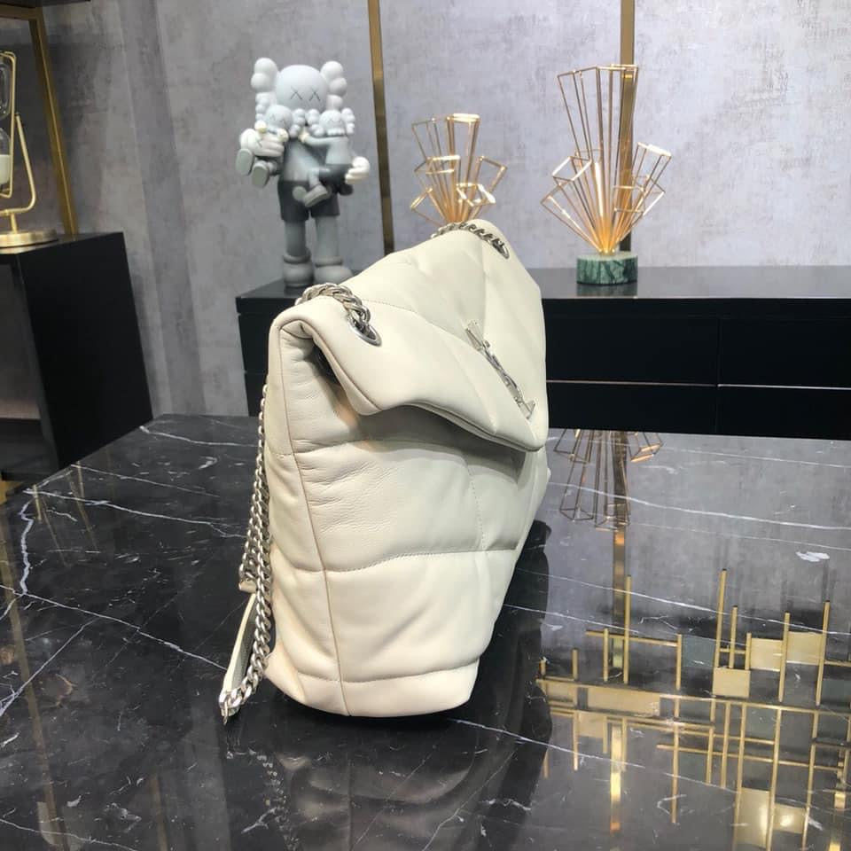 Y PUFFER MEDIUM BAG IN QUILTED LAMBSKIN