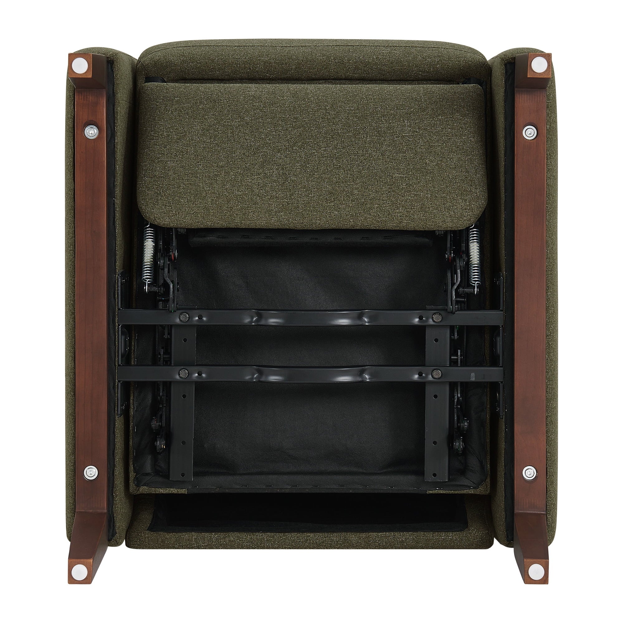 Better Homes & Gardens Reading Push Back Recliner, Olive