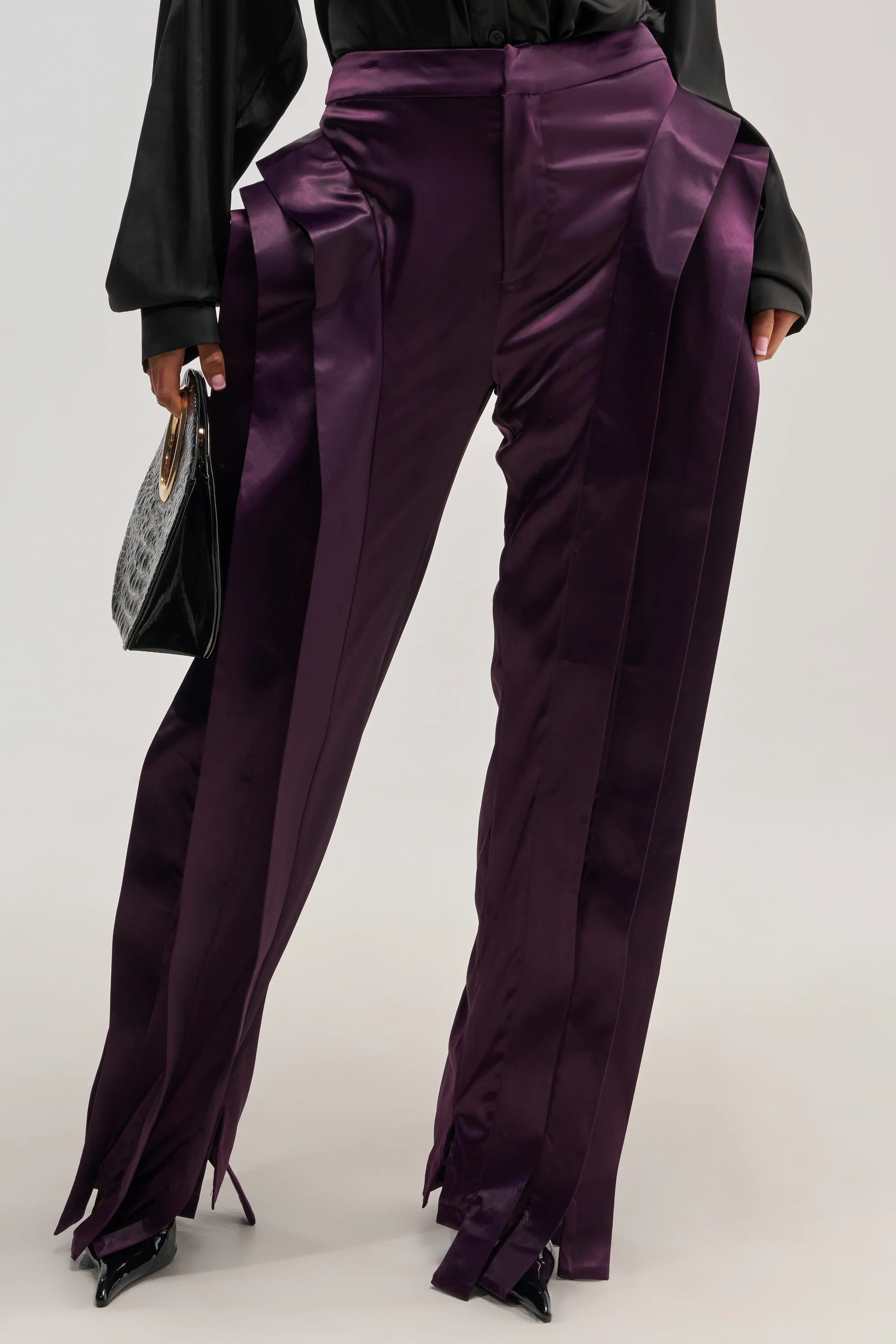 INFINITY TROUSER IN PLUM - Akira Store