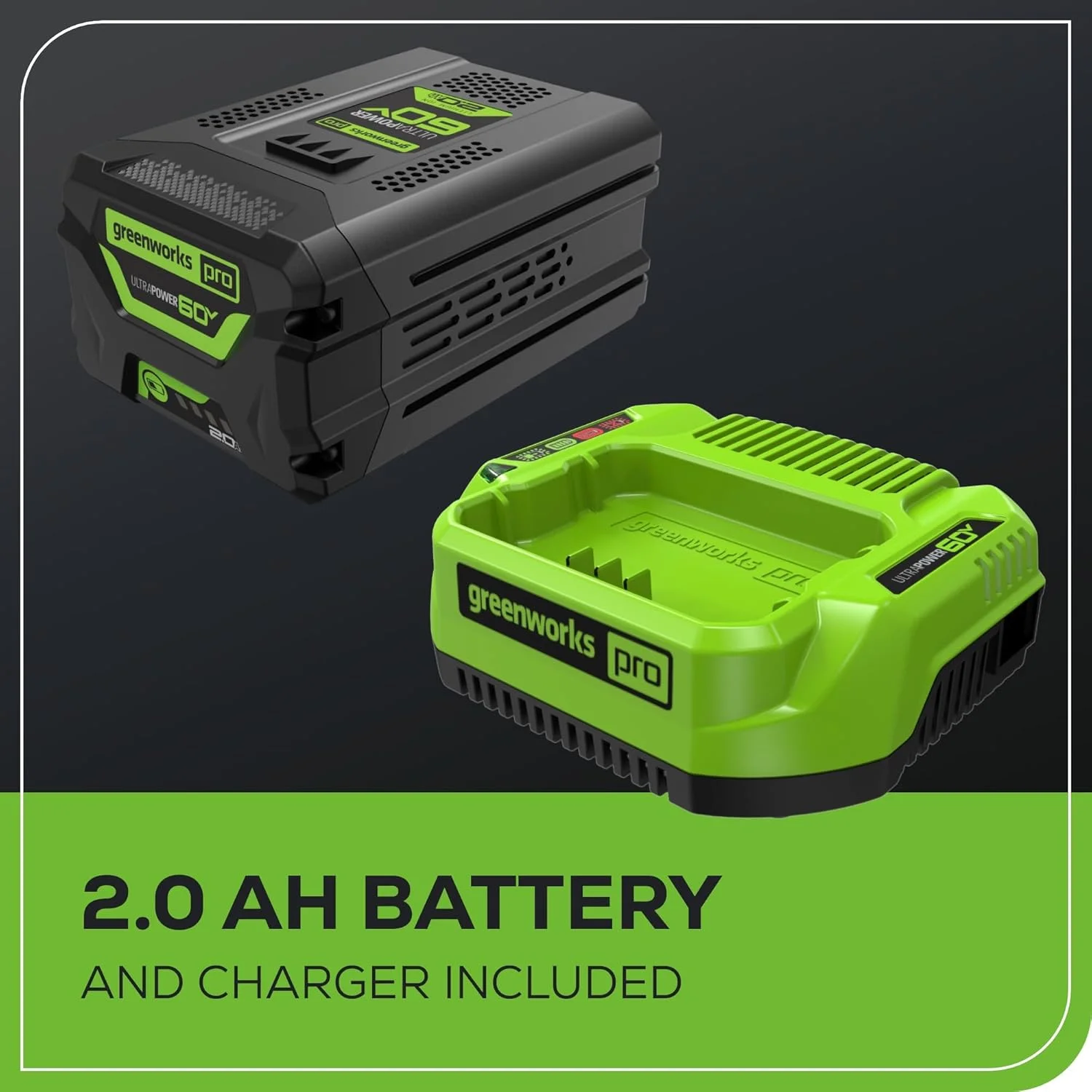 60V 20" Brushless Cordless Battery Powered Pole Hedge Trimmer, 2 0Ah Battery and Charger Included Image 7