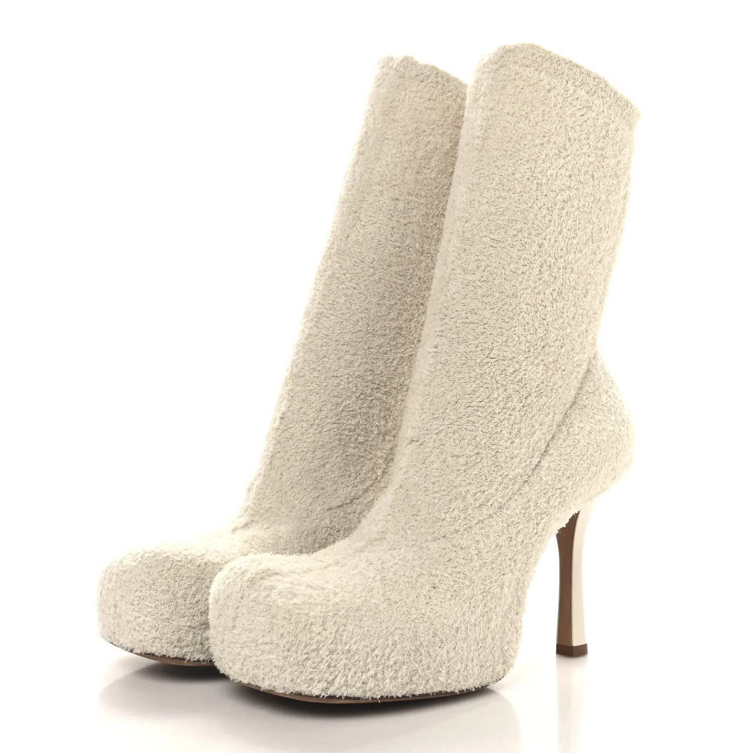 Spongy Knit The Bold Mid Calf Boots 37.5 Wax