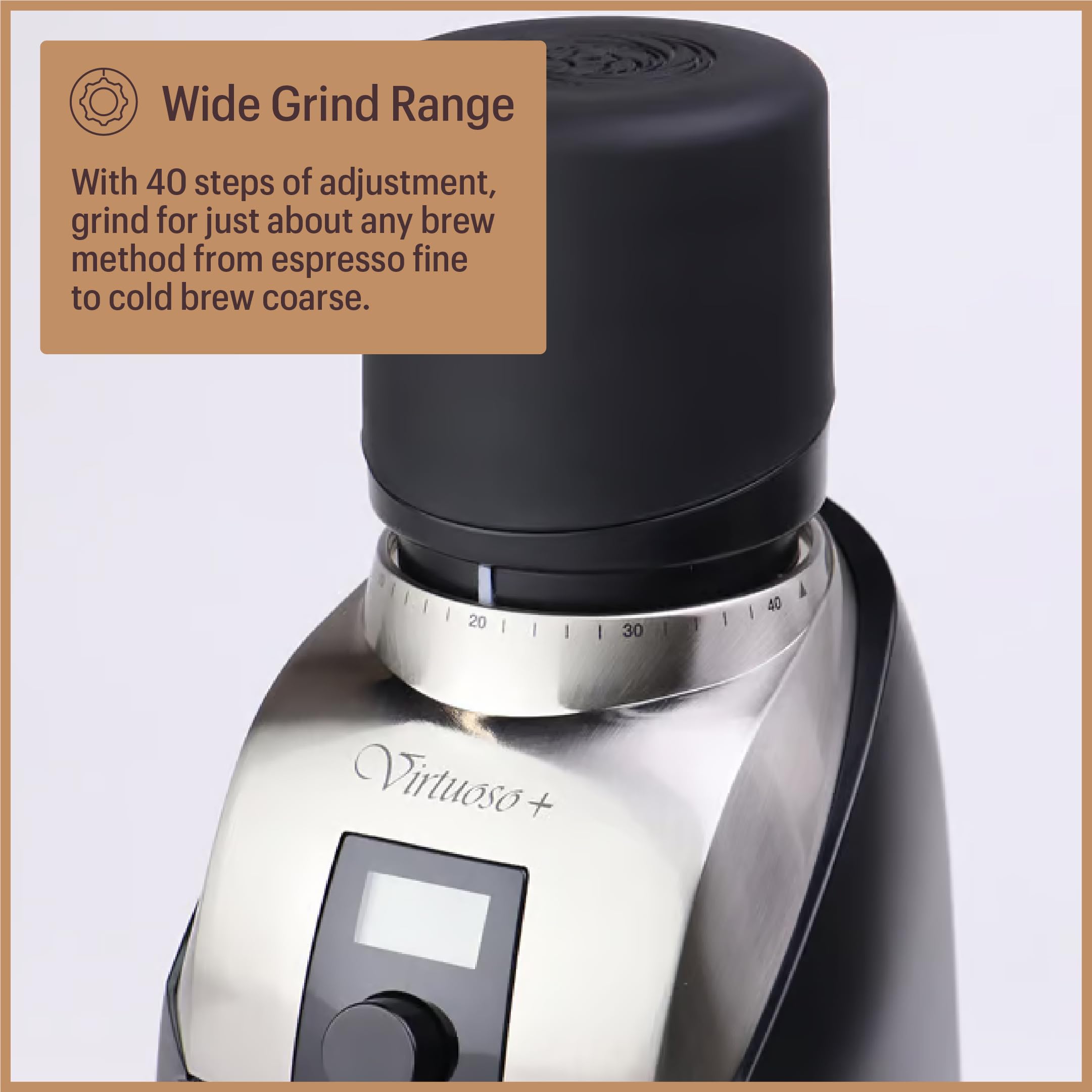 Virtuoso+ Coffee Grinder ZCG587BLK, Black