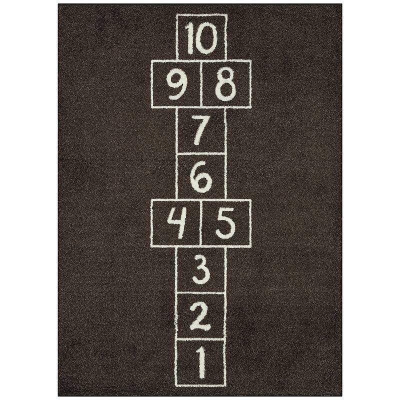 The Big One Kid's Hopscotch Are Rug - 4X5.5 ft