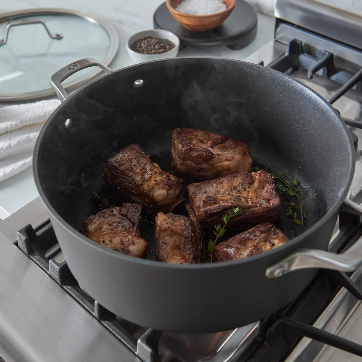 Calphalon Premier Hard - Anodized Nonstick 8.5 - Quart Dutch Oven with Lid