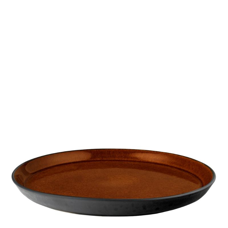 Gastro tallerken 21 cm svart/amber