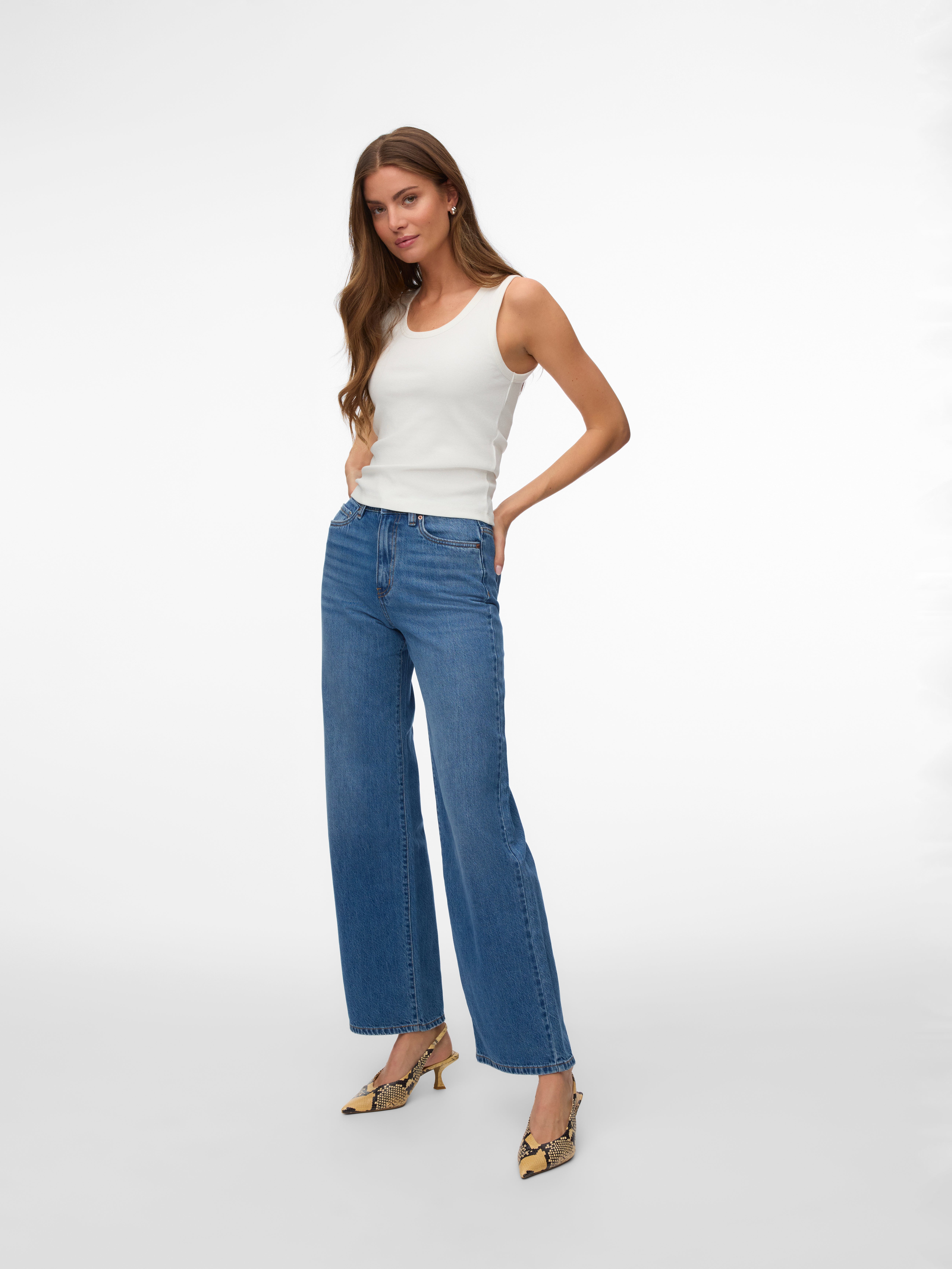 VERO MODA® VMVEGA High rise Wide Leg Fit Jeans
