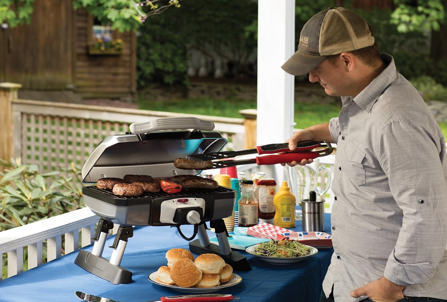 Cuisinart 3-Piece Stainless Steel BBQ Grilling Tool Set with Grill Glove – Outdoor Grill Accessories, Perfect Grilling Gift for Men, Dads & Grill Masters, CGS-134