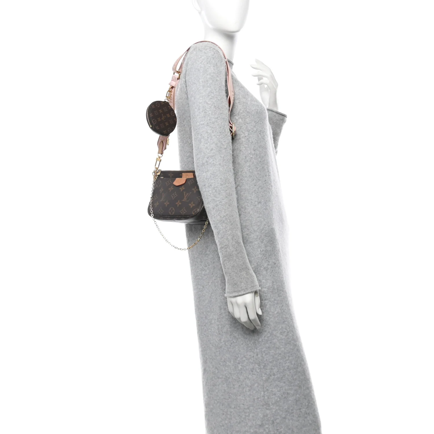 Monogram Multi Pochette Accessories Rose Clair