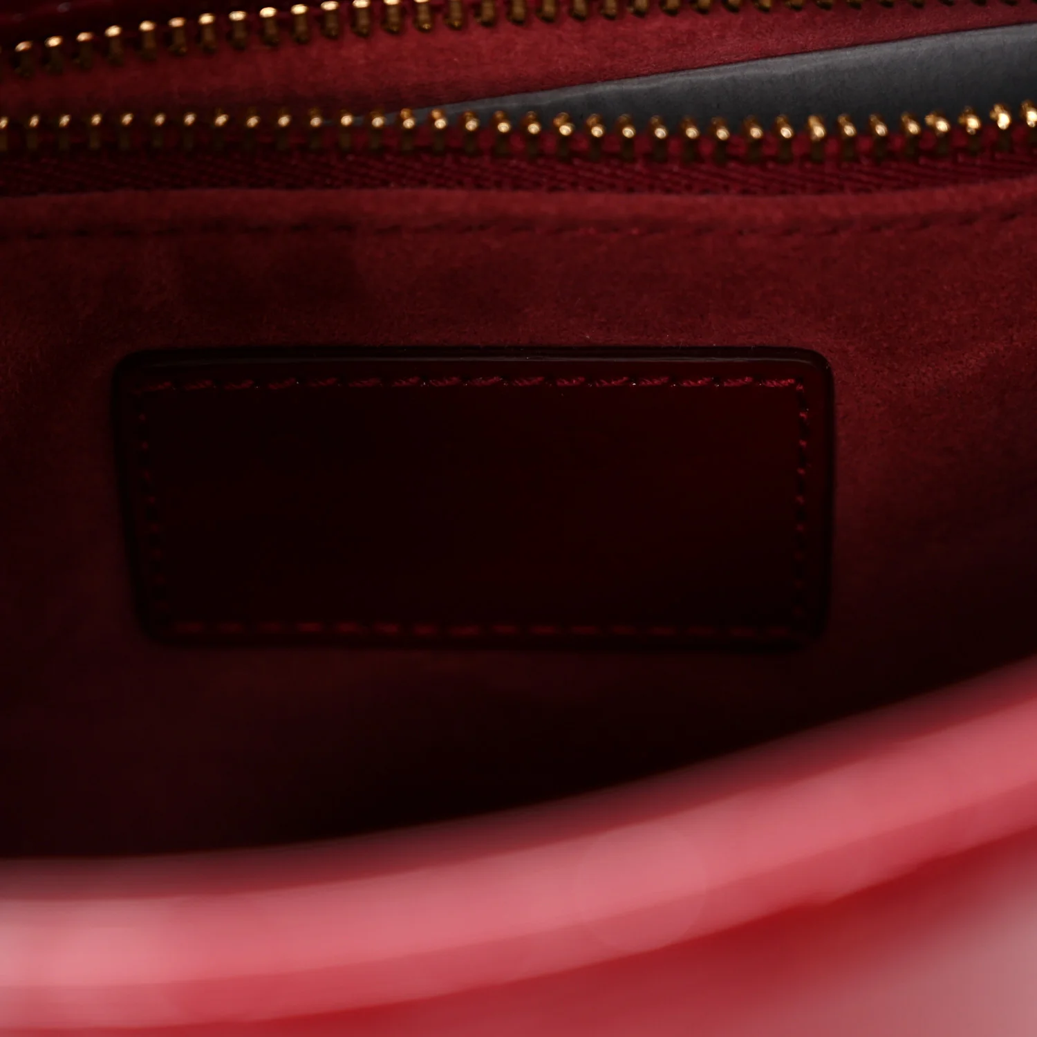 Patent Cannage Small Lady Dior Cherry Red
