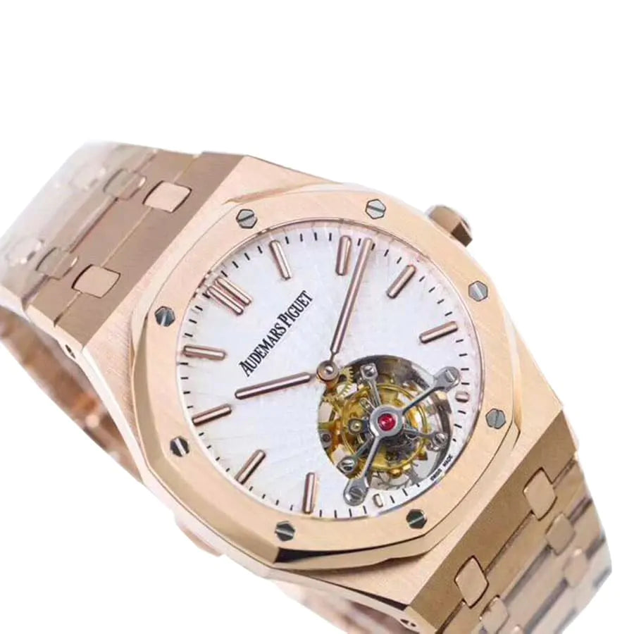 【Super Clone】Audemars Piguet Royal Oak Tourbillon Rose Gold 41MM Watch