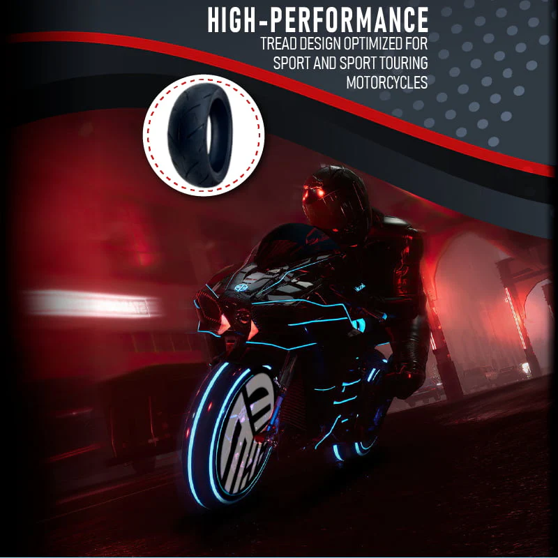 190/50 17 ® S1 XX Rear Motorcycle Tire 75W 190/50ZR17 (DOT 2123) Image 2
