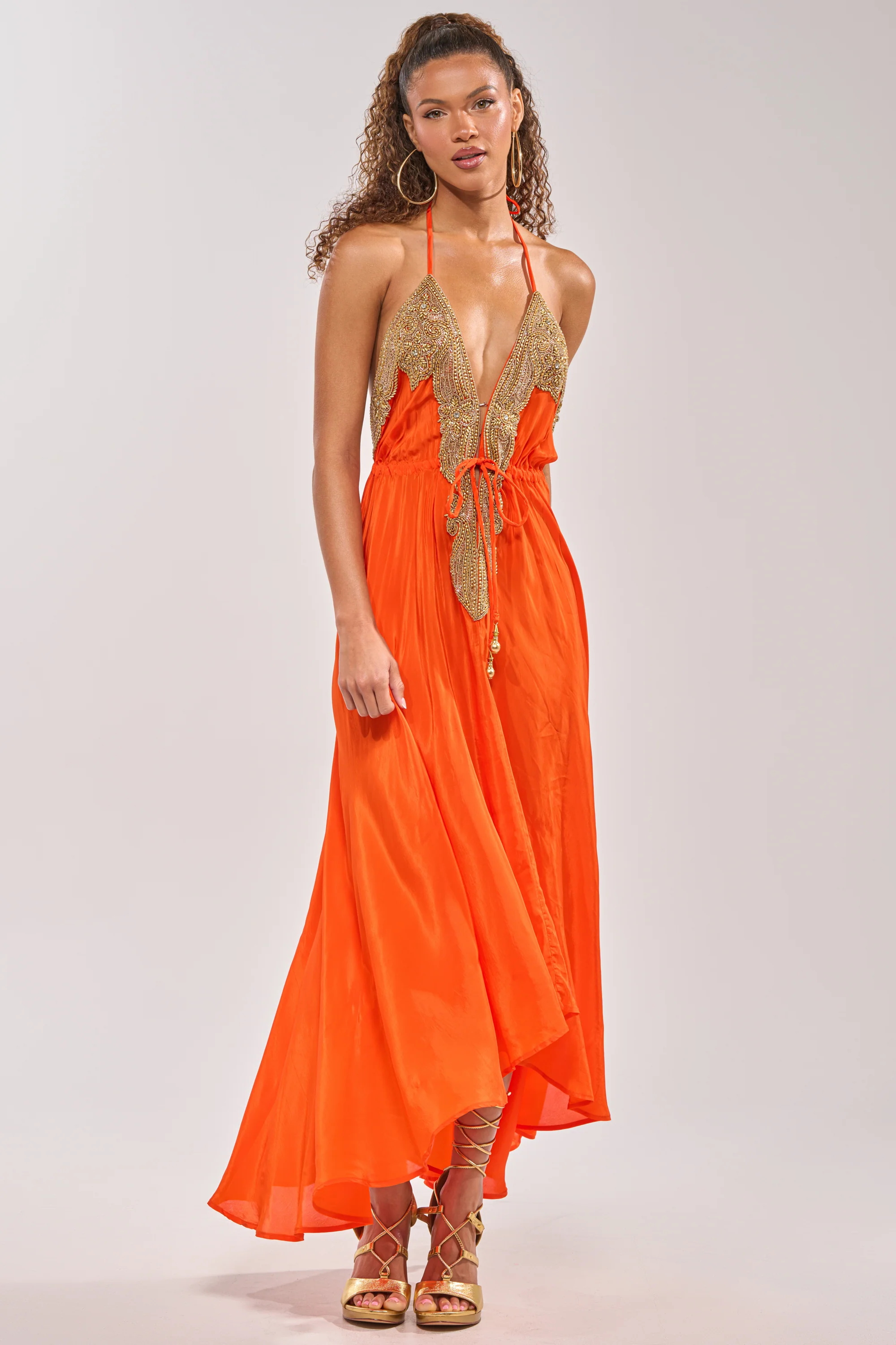 SORRY NOT SORRY EMBELLISHED MAXI DRESS - Akira Store
