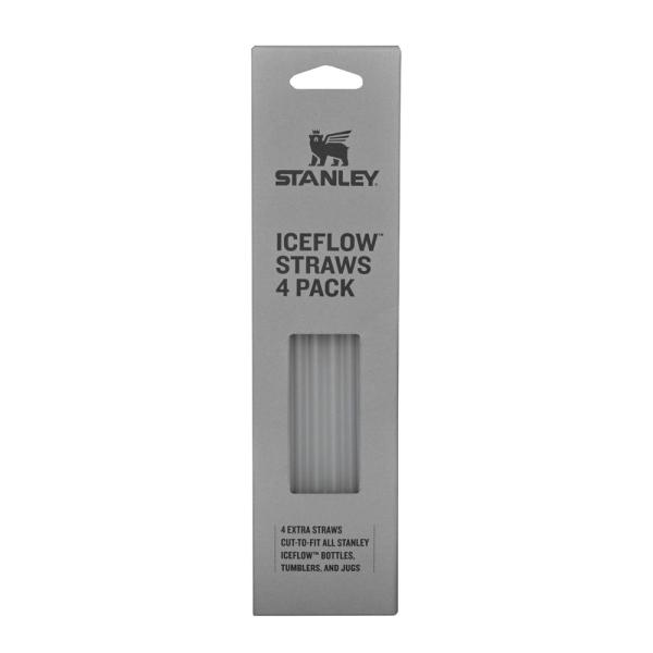Iceflow flip straw sugerør 20 cm 4 stk klar