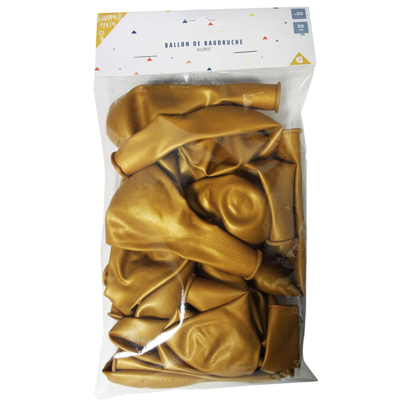 Ballon doré en latex x 20
