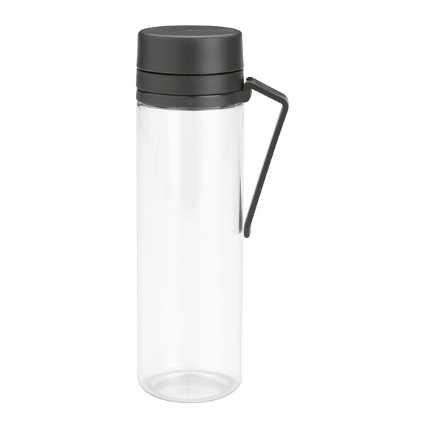 Make & Take vannflaske med sil, 0,5L mørk grå