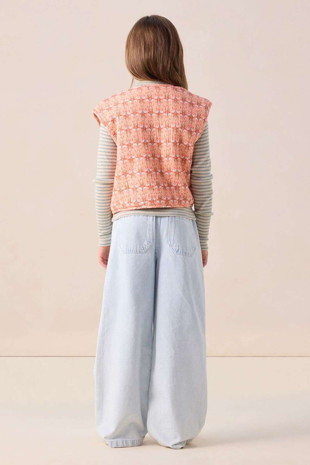 Lichtblauwe wide leg jeans