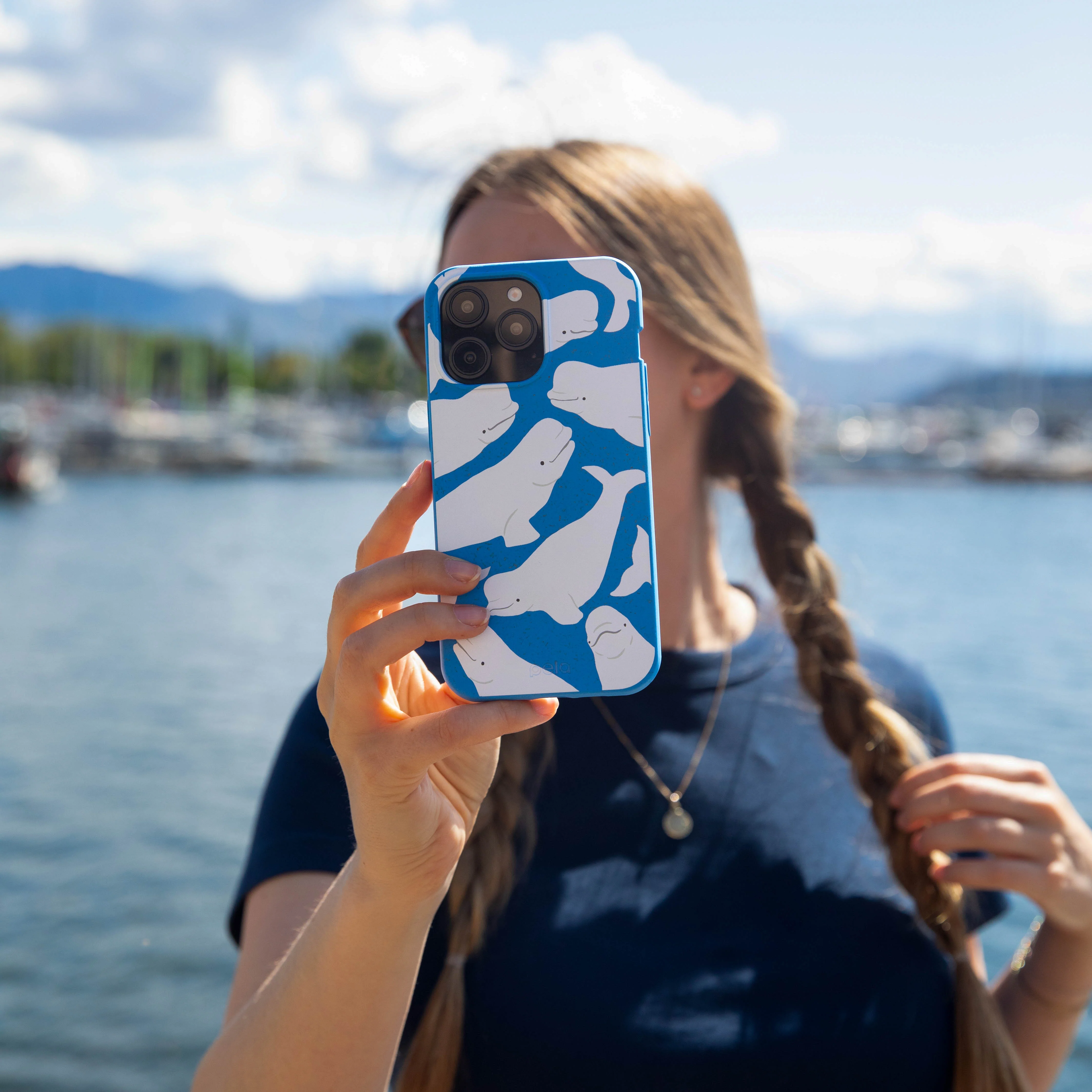 Electric Blue Belugas Samsung Galaxy S23+(Plus) Case