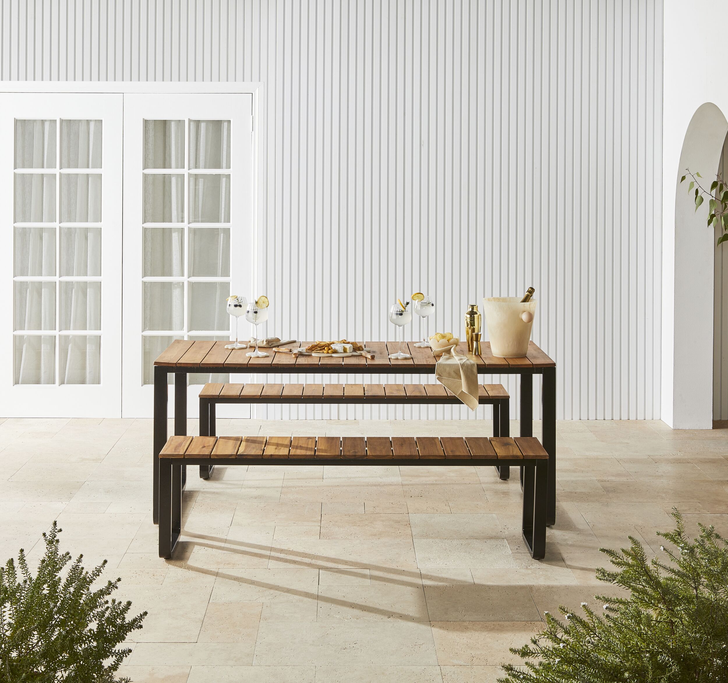 Malia Outdoor Dining Table 240cm - 3 Pce Package