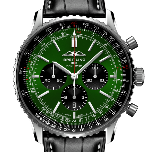 [Super Clone]Breitling AB0137241L1P1 Navitimer B01 Green Dial - Νew
