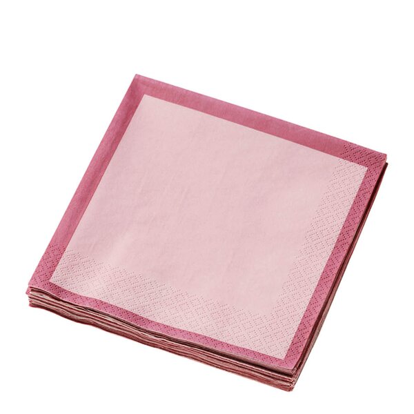 Iittala serviett 33x33 cm 20 stk pink/rose