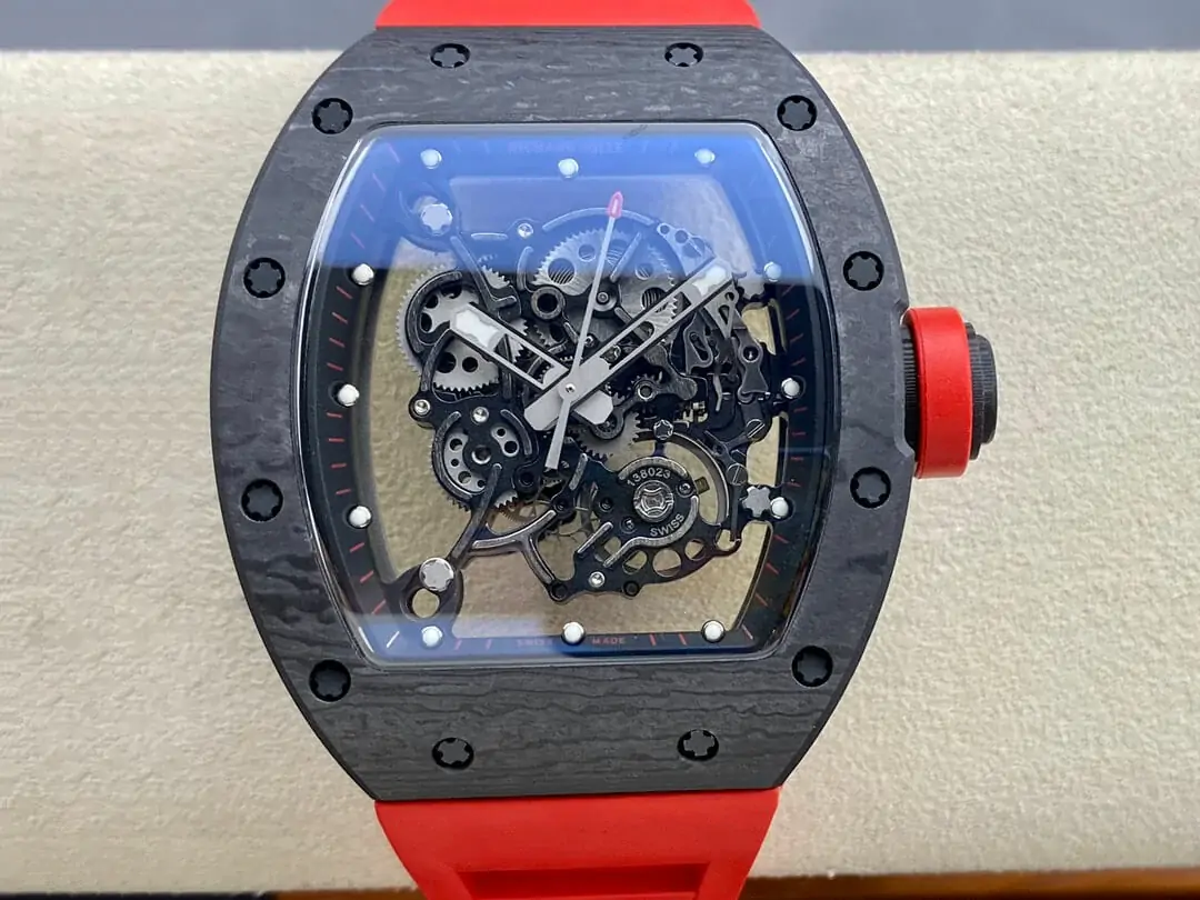 Richard Mille RM-055 BBR Factory Red Rubber Strap