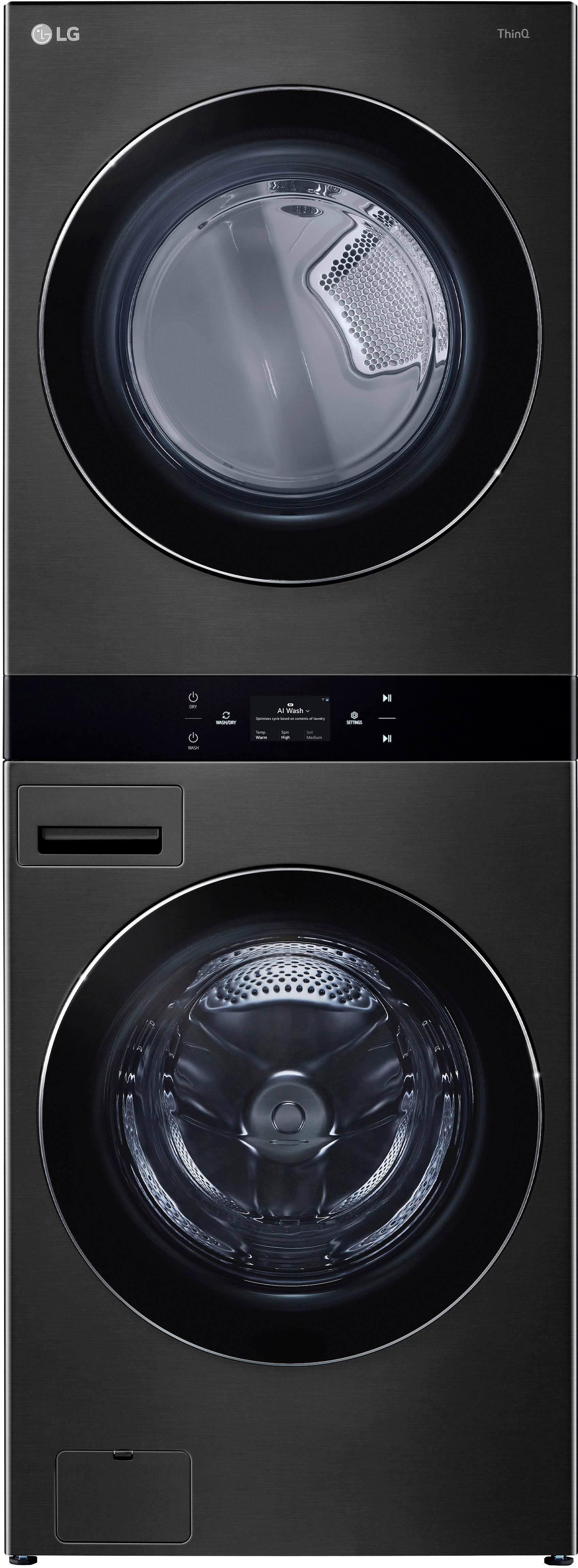 Single Unit Front Load LG WashTower W. Center Control 5.0 Cu.Ft. Washer & 7.4 Cu.Ft. Electric Dryer