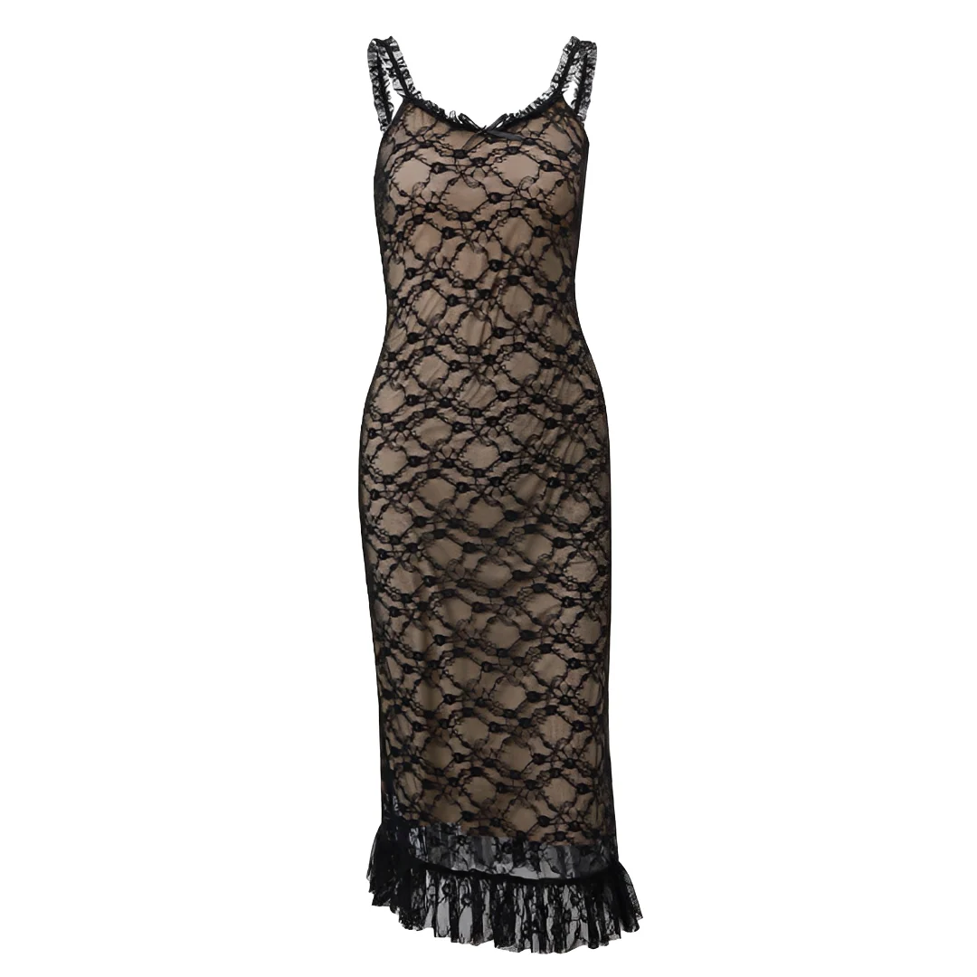 Anjenette - Robe Midi Raffinée et Élégante