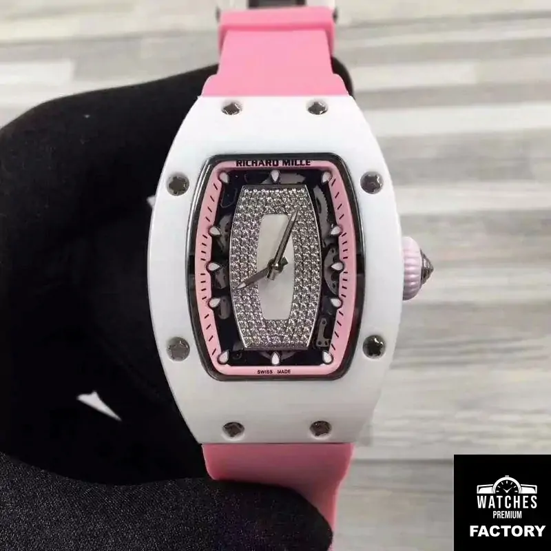 Richard Mille RM07 Ladies Pink Dial with Diamonds