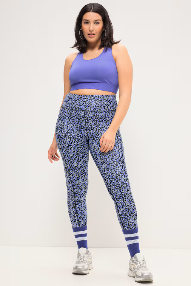 Sporty Leopard Print Tights