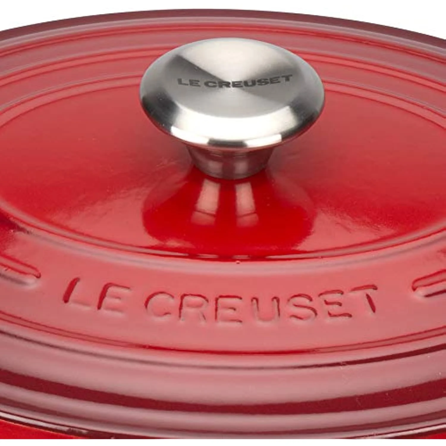 Le Creuset Enameled Cast Iron Signature Oval Dutch Oven, 5 Qt., Cerise