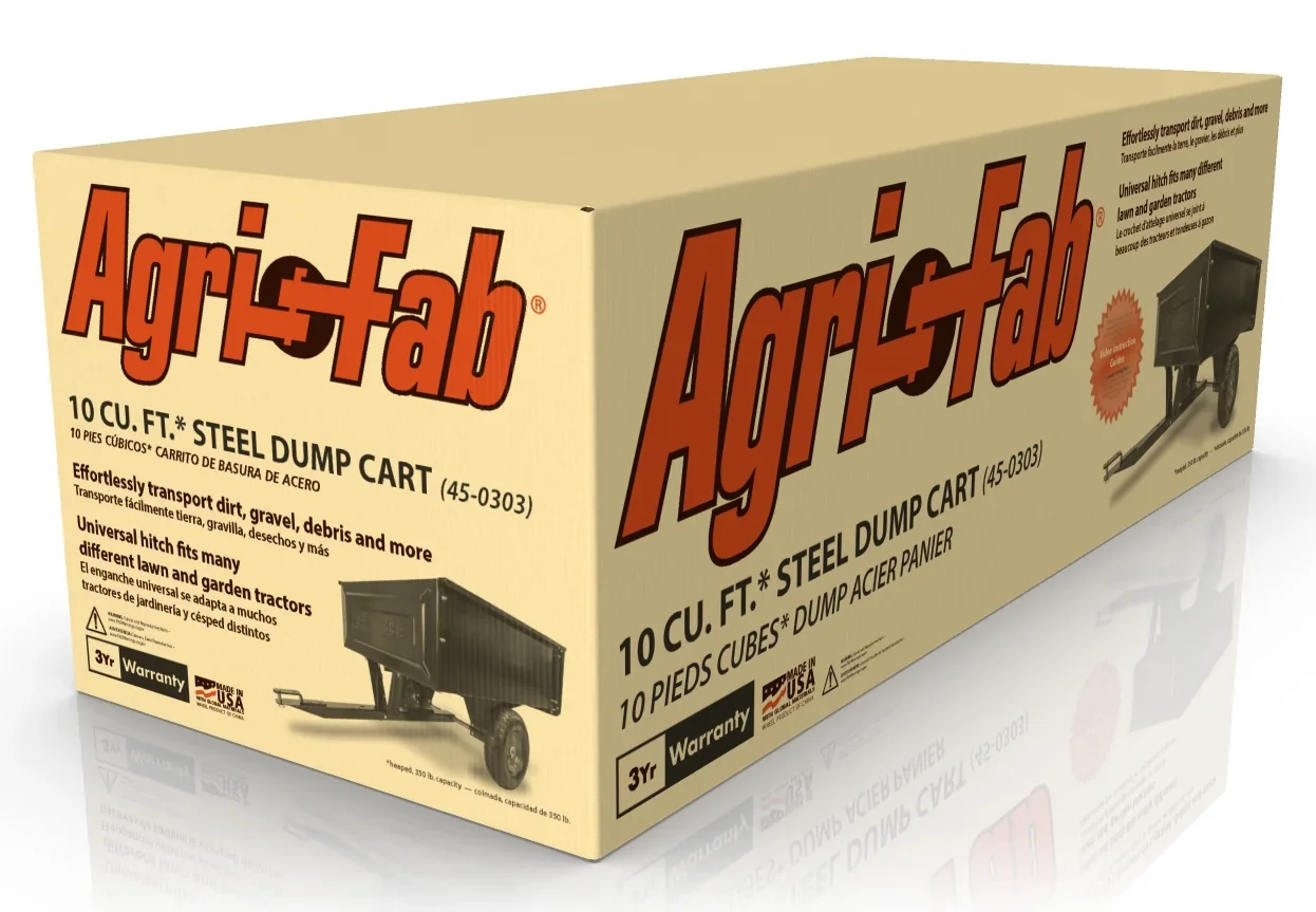 Agri-Fab Inc. 350 lb Steel Tow Behind Lawn and Garden Cart Model # 45-0303