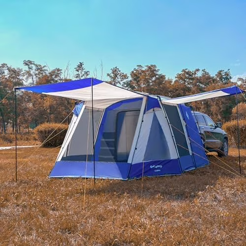 SUV Tent, Instant 6-8 Person Waterproof Windproof Tailgate Car Camping Tent with Movie Screen for Family Camping Outdoor Adventures(INSTANT SUV TENT) - Image 5