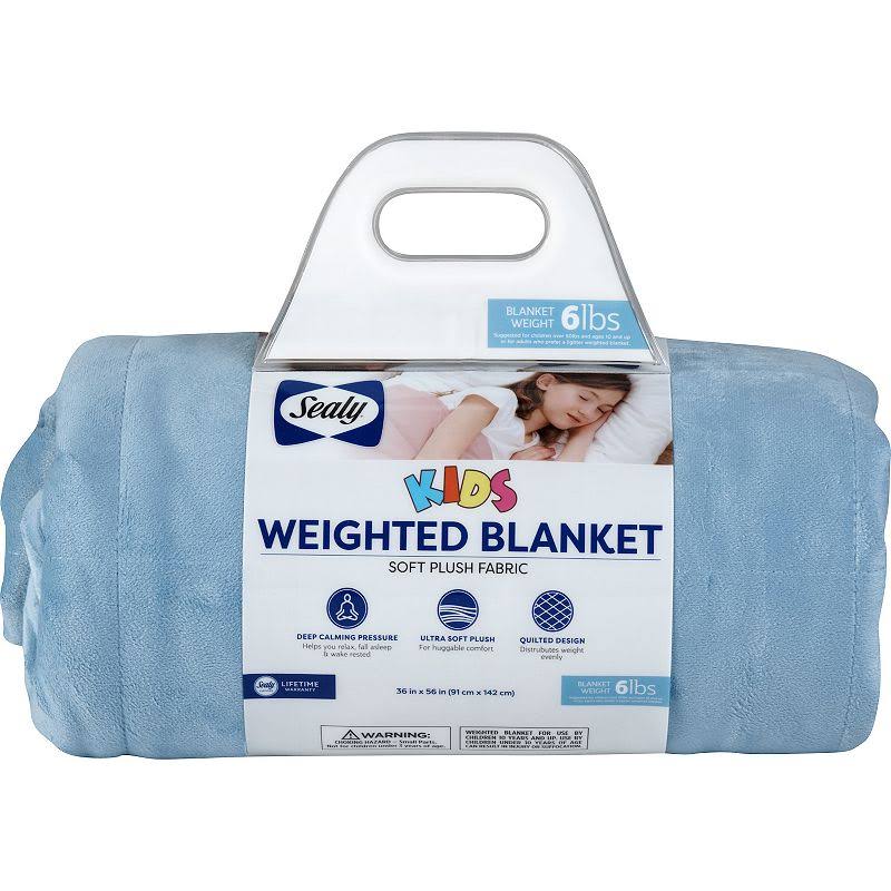 Sealy 6 lb. Weighted Blanket in Blue