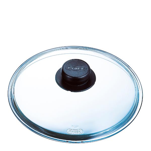 Universal glasslokk m/knott 24 cm