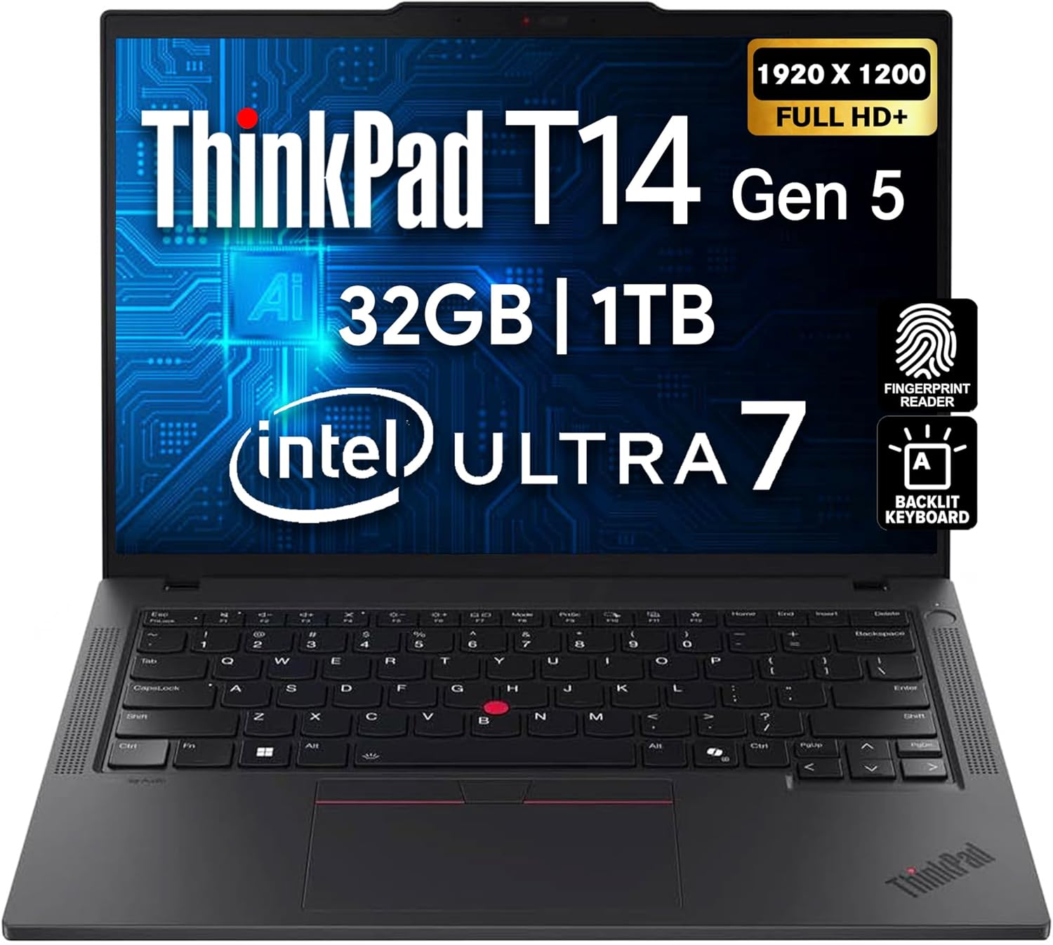 Lenovo ThinkPad T14 Gen 5 AI Business Laptop  14
