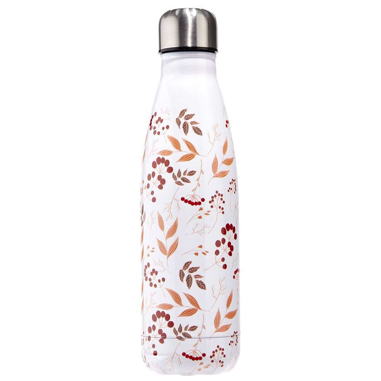 Bouteille isotherme inox motif fleur rose 500 ml