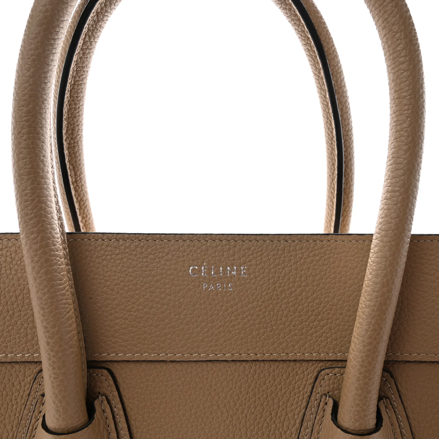 Drummed Calfskin Mini Luggage Dune