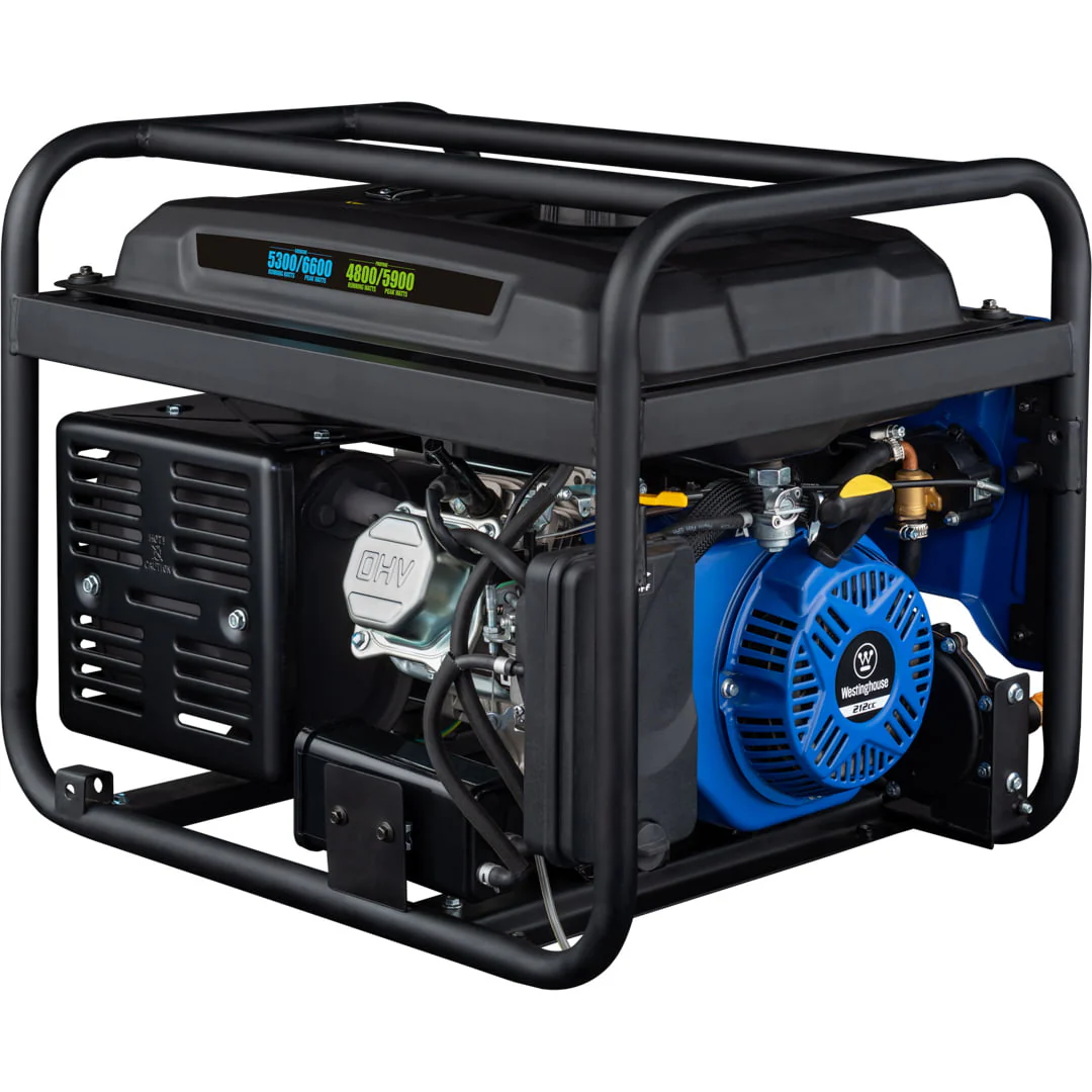 Westinghouse 6600 Peak Watt Home Backup Dual Fuel Portable Generator w/ Remote Electric Start CO Sensor Image 10