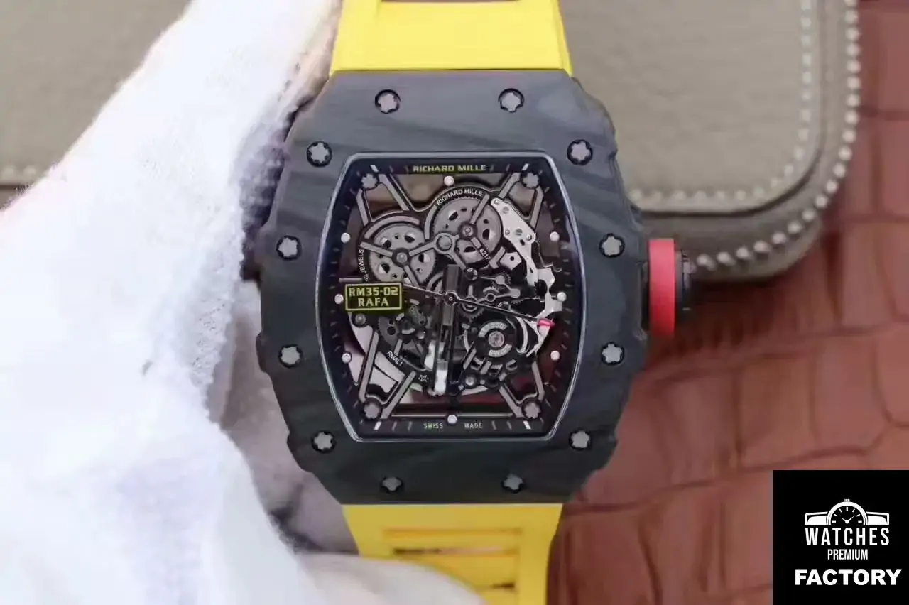 Richard Mille RM35-02 Rafael Nadal KV Factory Black Skeleton Dial